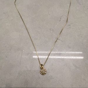 Madewell Simple Gold Crystal Delicate Pendant